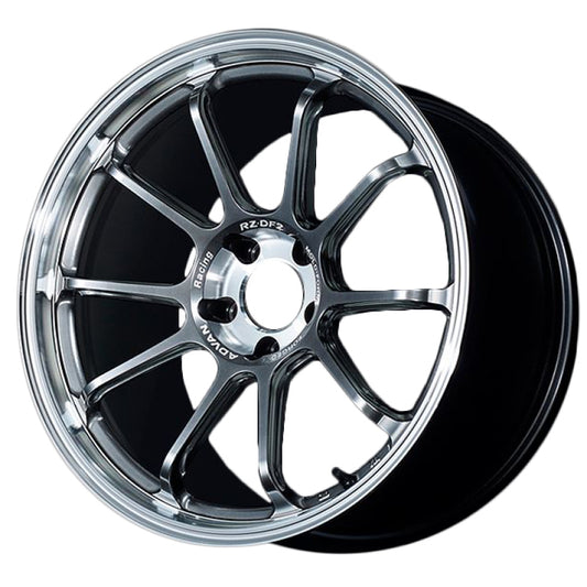 ADVAN Racing RZ-DF2 20x9 +40 5x112 Wheel - Diamond Cut Hyper Platinum Black - YAF0I40MDHPB