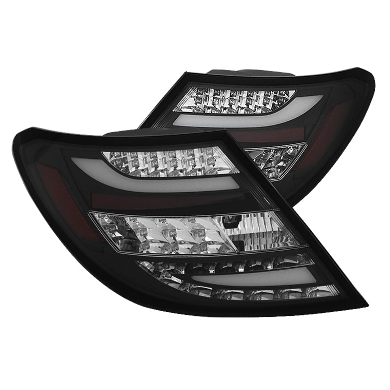Spyder Mercedes Benz W204 C-Class 11-14 LED Tail Lights - Blk ALT-YD-MBZC11-LED-BK SPYDER