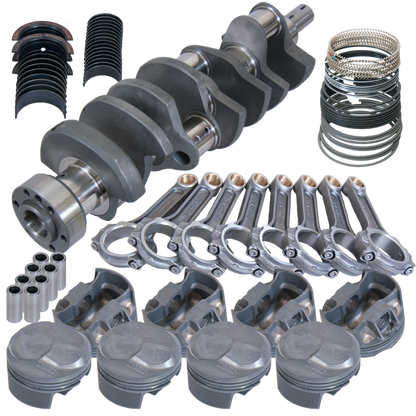 Eagle Chevy 454 1Pc 4.250in Crank 6.385in I-Beam Rods 43cc Dome 4.280in Pistons Rotating Assembly