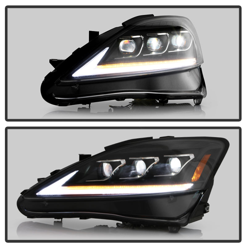 Spyder Lexus IS 250/350 06-10 Halogen Model Only High-Power LED Headlights - Black PRO-YD-LIS06AP-BK