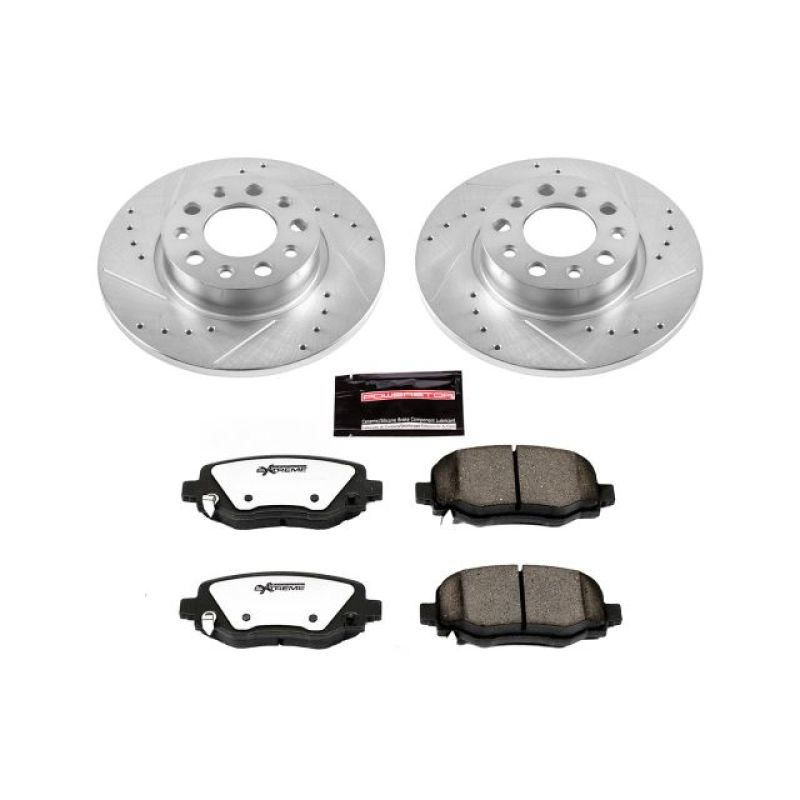 Power Stop 16-18 Fiat 500X Rear Z36 Truck & Tow Brake Kit PowerStop