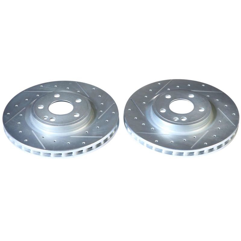 Power Stop 17-19 Infiniti QX30 Front Evolution Drilled & Slotted Rotors - Pair PowerStop