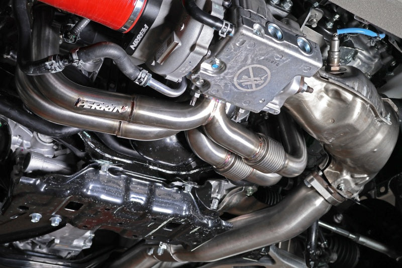 Perrin 22-24 Subaru WRX / 20-24 OBXT & Legacy XT / 19-24 Ascent Equal Length Header - Brushed SS Perrin Performance