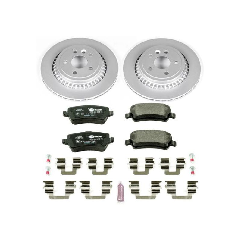 Power Stop 10-17 Volvo XC60 Rear Euro-Stop Brake Kit PowerStop