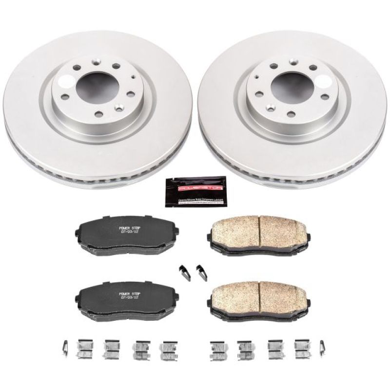 Power Stop 07-15 Mazda CX-9 Front Z17 Evolution Geomet Coated Brake Kit PowerStop