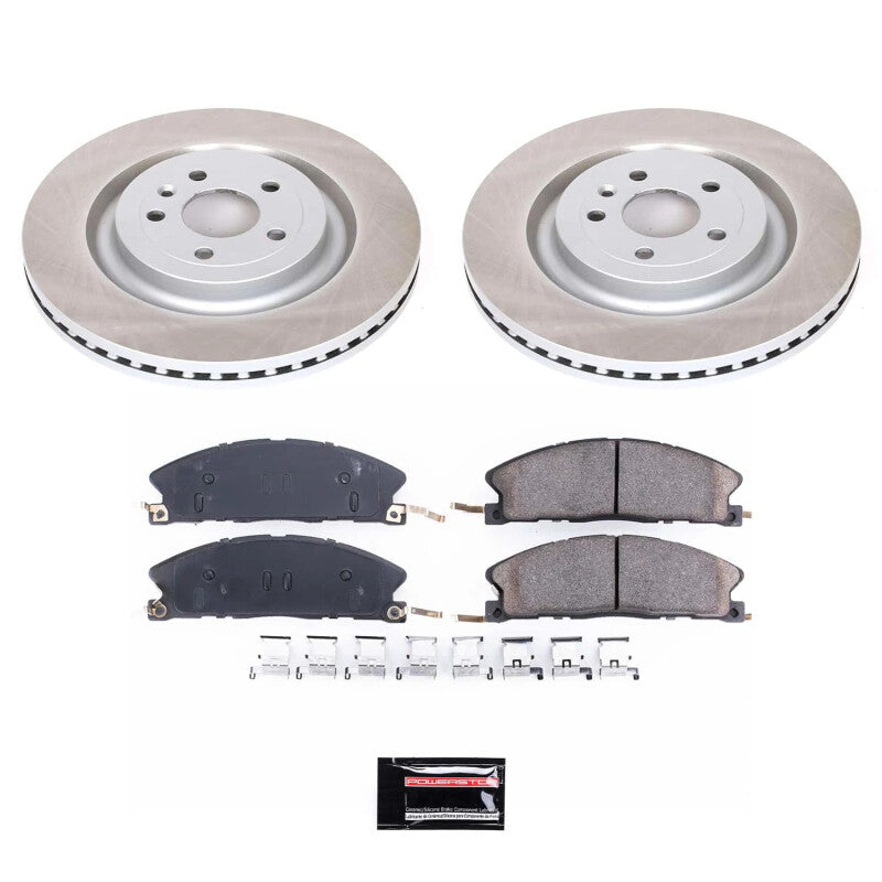 Power Stop 13-19 Lincoln MKT Front Semi-Coated Rotor Kit PowerStop