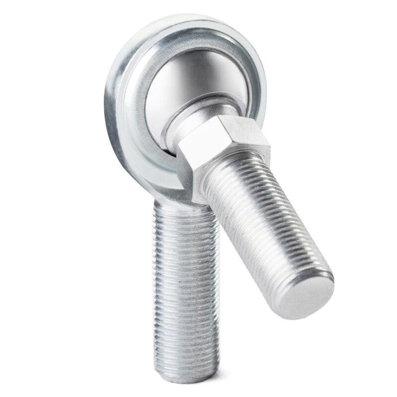 QA1 C Series 2-Pc Rod End - Male/Left Hand - 12mm Bore x M12x1.75 w/Stud - Carbon Steel