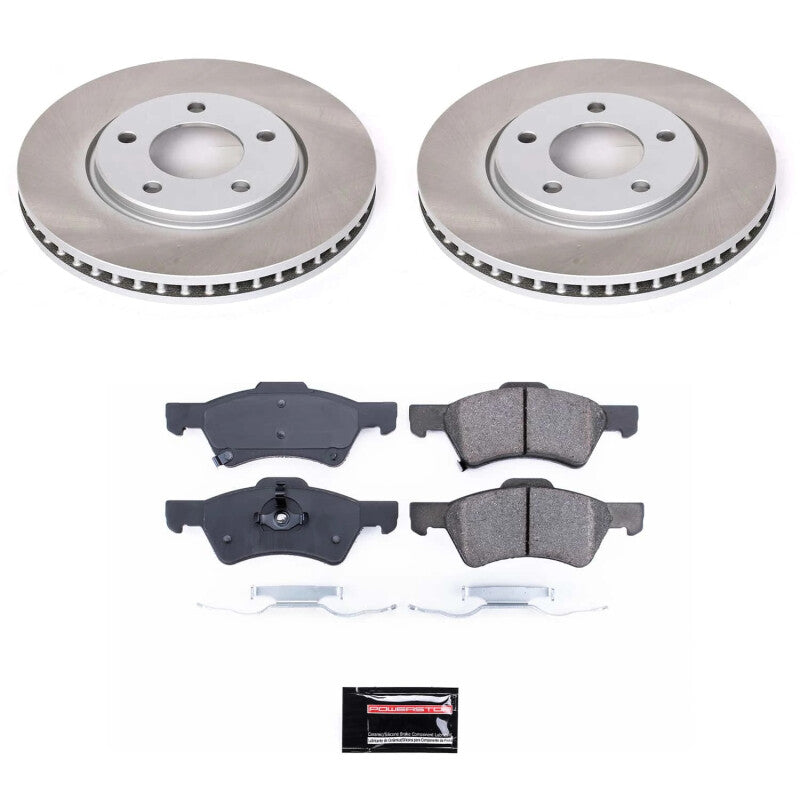 Power Stop 01-07 Dodge Grand Caravan Front Semi-Coated Rotor Kit PowerStop