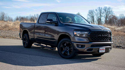 Fishbone Offroad 2019+ Dodge Ram 1500 Crew Cab Oval Side Steps - Black Textured Fishbone Offroad