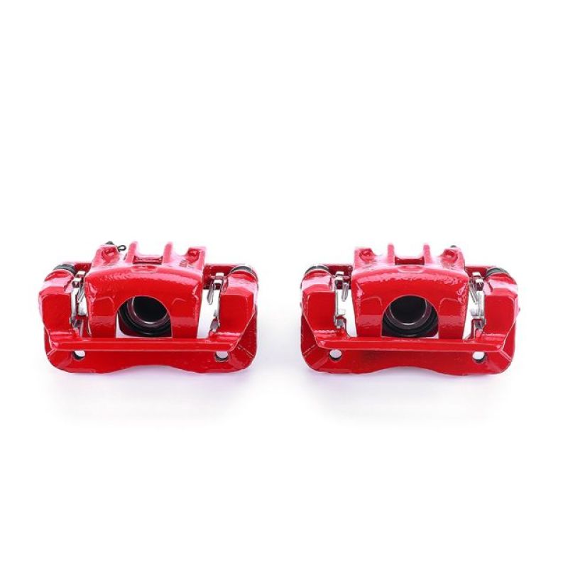 Power Stop 99-05 Hyundai Sonata Rear Red Calipers w/Brackets - Pair PowerStop