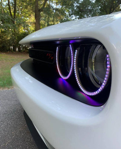 Oracle 15-21 Dodge Challenger Dynamic Surface Mount Headlight Halo Kit - ColorSHIFT - Dynamic ORACLE Lighting