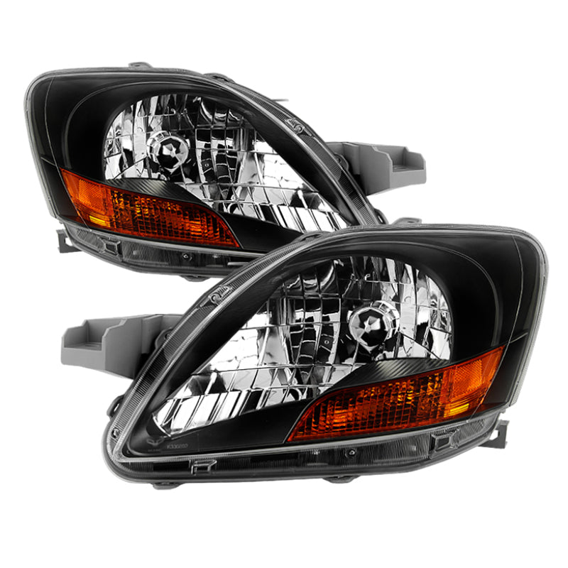 xTune Toyota Yaris Sedan 06-12 OEM Style Headlights - Black HD-JH-TYA06-AM-BK SPYDER