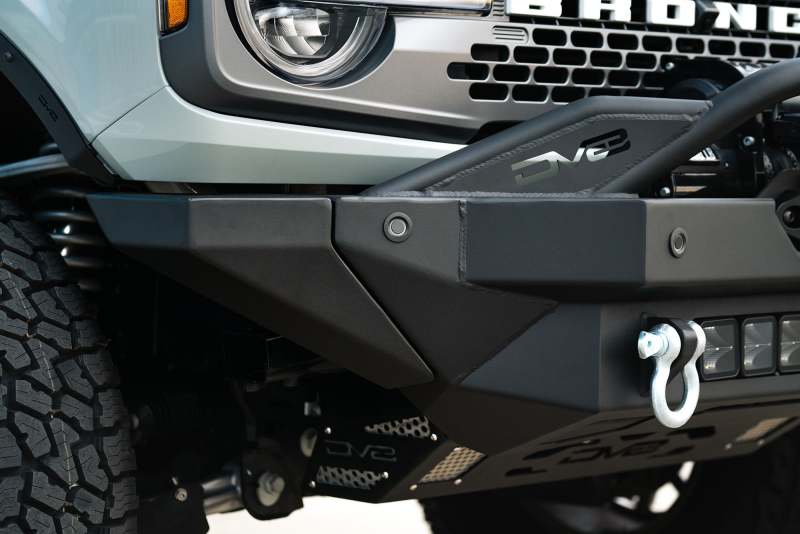 DV8 Offroad 2021+ Ford Bronco Modular Front Bumper Winch Capable w/ Auxiliary Light Mounts DV8 Offroad