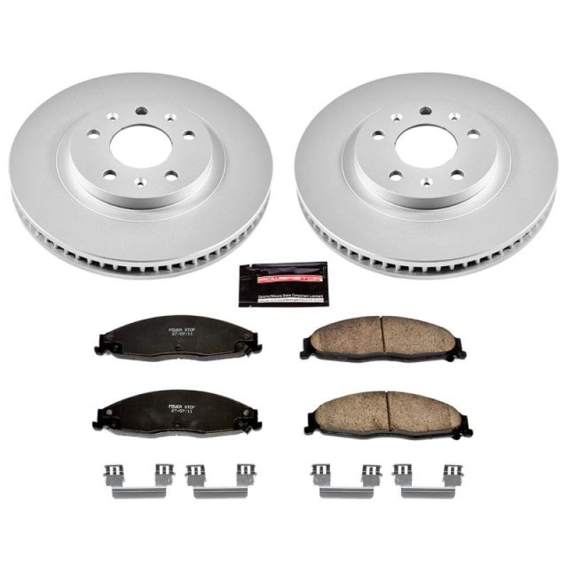 Power Stop 03-07 Cadillac CTS Front Z17 Evolution Geomet Coated Brake Kit PowerStop