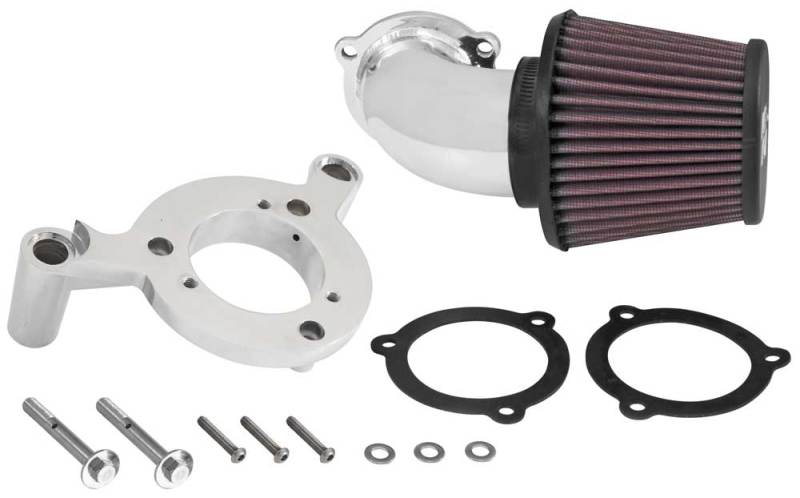 K&N 01-15 Harley-Davidson Touring 96 / 103 / 08-15 Bright Aircharger Performance Intake K&N Engineering