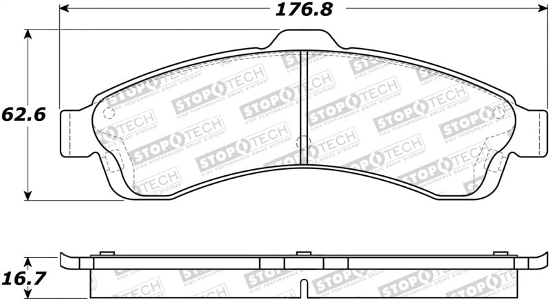 StopTech Premium Ceramic Brake Pads - 308.08820