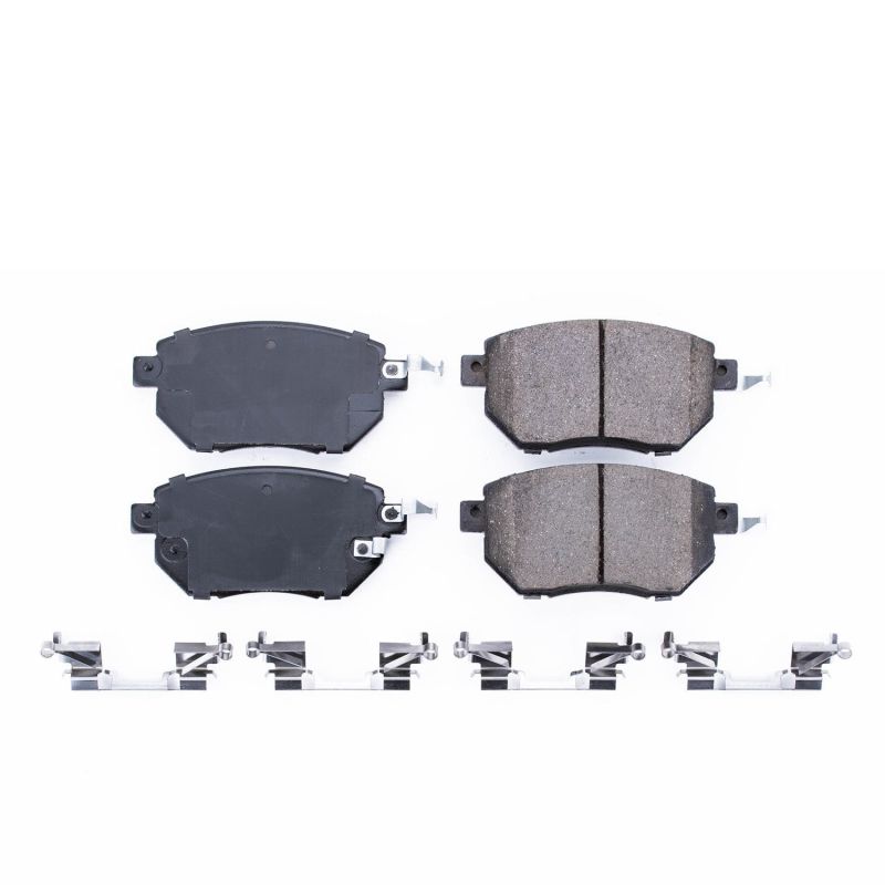 Power Stop 03-06 Infiniti FX35 Front Z17 Evolution Ceramic Brake Pads w/Hardware PowerStop