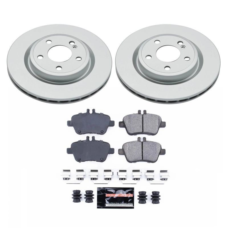 Power Stop 14-19 Mercedes-Benz CLA250 Rear Z17 Evolution Geomet Coated Brake Kit