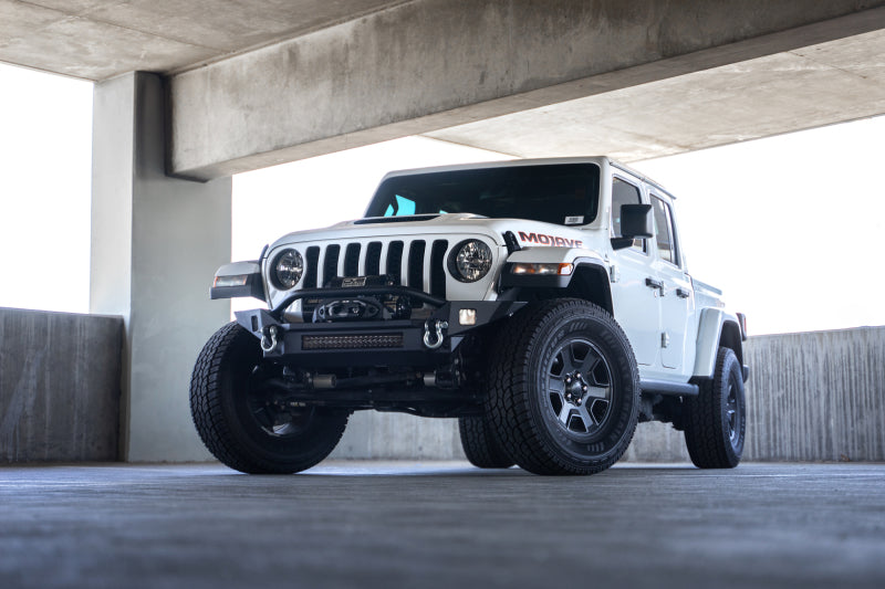 DV8 Offroad 18-23 Jeep Wrangler JL / 20-23 Jeep Gladiator JT FS-7 Mid-Width Winch Front Bumper DV8 Offroad