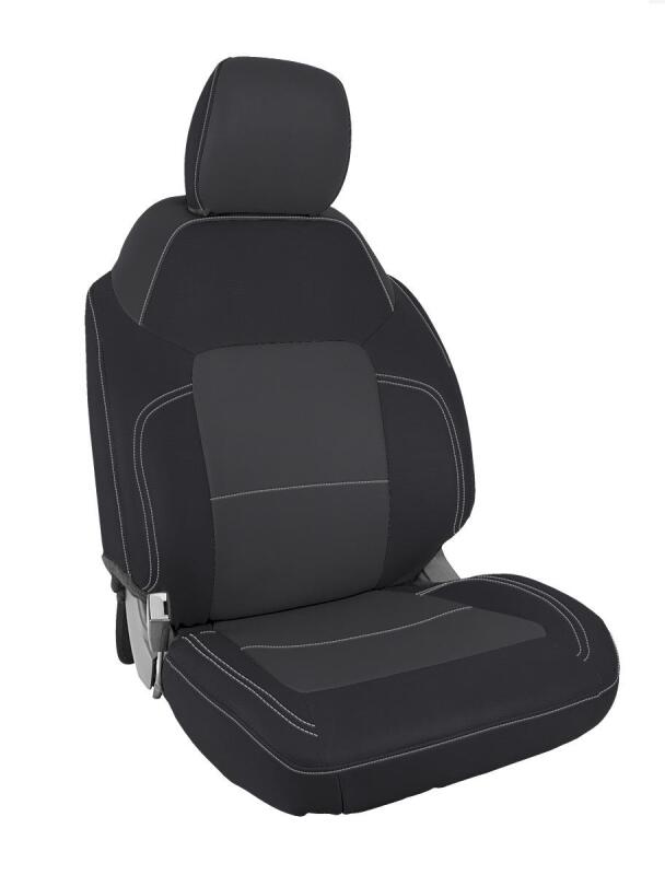 PRP 2021+ Ford Bronco 4 Door Front Seat Covers (Pair) - Black & Grey B060-03