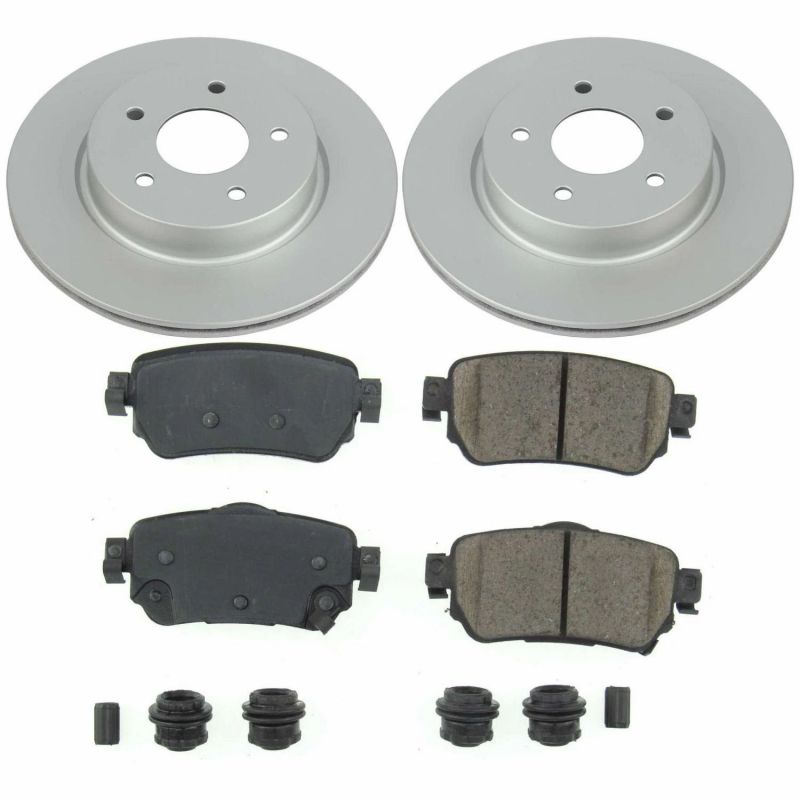 Power Stop 18-19 Nissan Leaf Rear Z17 Evolution Geomet Coated Brake Kit PowerStop