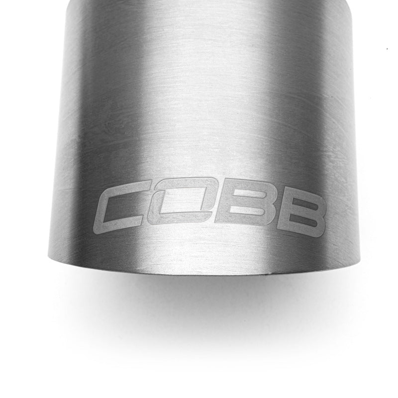 COBB Volkswagen GTI MK7/MK7.5/MK8 Brushed Titanium Tip Kit 5V2150-NB