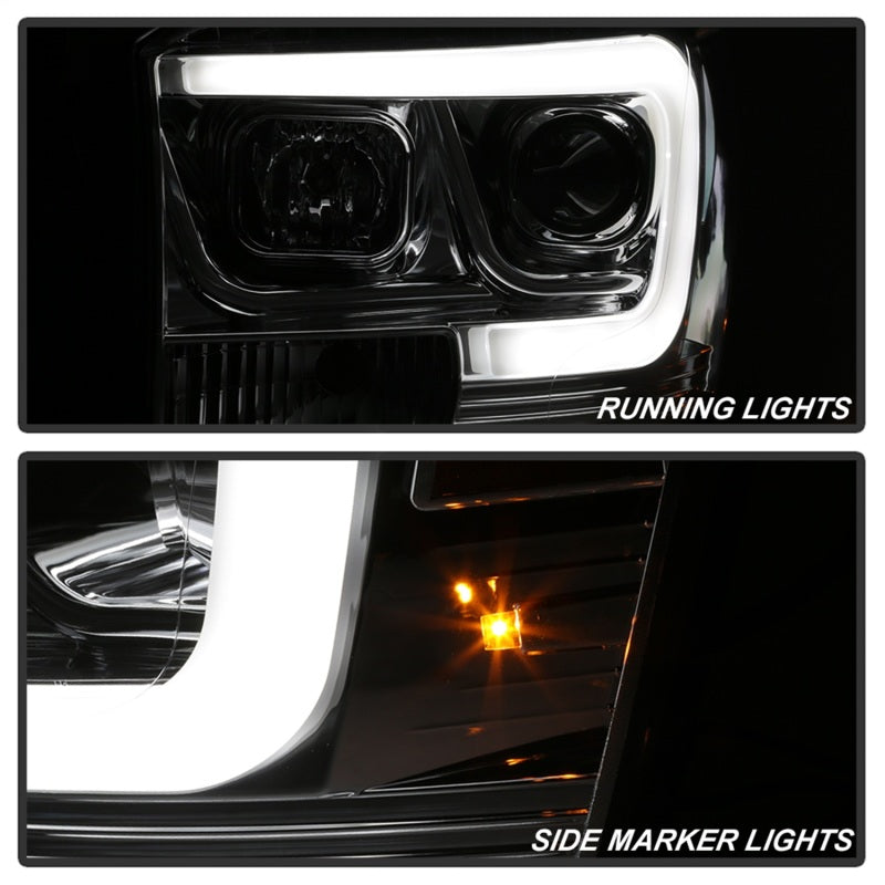 Spyder Dodge Ram 1500 06-08 V2 Projector Headlights - Light Bar DRL - Chrome (PRO-YD-DR06V2-LB-C) SPYDER
