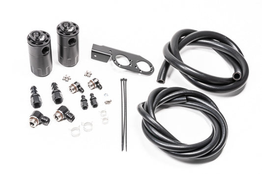 Radium Engineering Dual Catch Can Kit Nissan Z33 V35 VQ35DE/HR Fluid Lock Radium Engineering