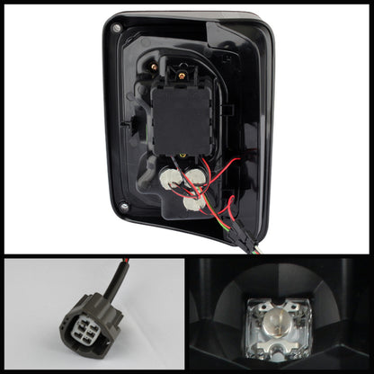 Spyder Jeep Wrangler 07-15 LED Tail Lights Black ALT-YD-JWA07-LED-BK SPYDER