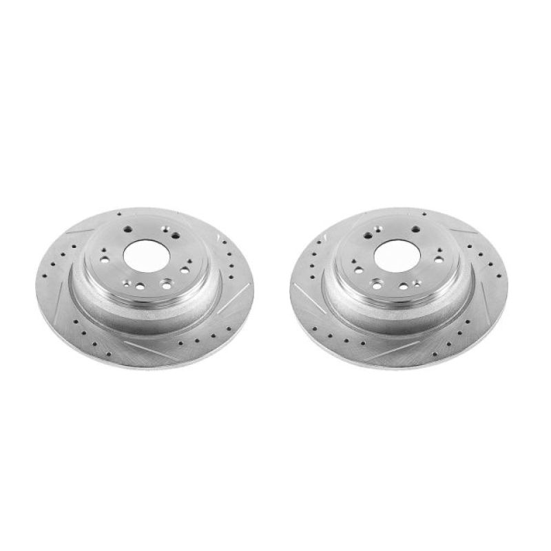 Power Stop 10-11 Honda Accord Crosstour Rear Evolution Drilled & Slotted Rotors - Pair PowerStop