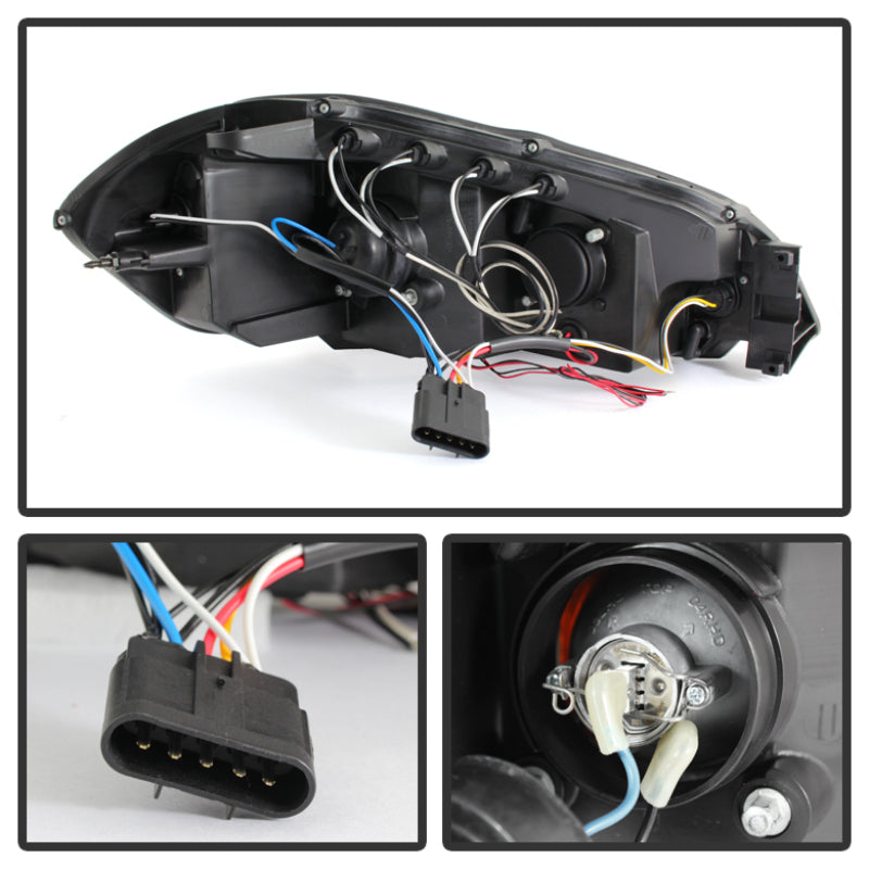 Spyder Chevy Impala 06-13 Projector Headlights LED Halo LED Blk Smke PRO-YD-CHIP06-HL-BSM SPYDER