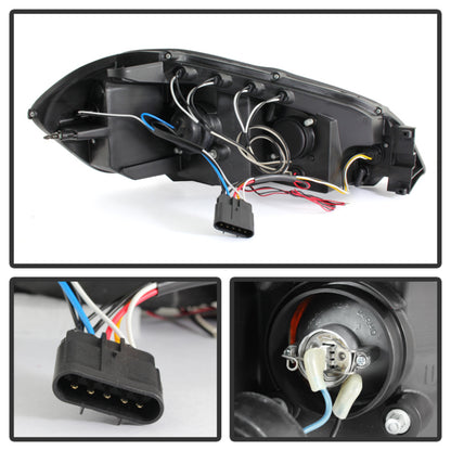Spyder Chevy Impala 06-13 Projector Headlights LED Halo LED Blk Smke PRO-YD-CHIP06-HL-BSM SPYDER