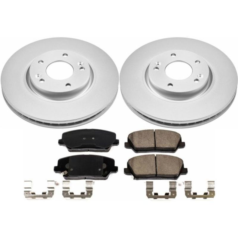 Power Stop 16-17 Hyundai Veloster Front Z17 Evolution Geomet Coated Brake Kit PowerStop