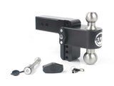 Weigh Safe 180 Hitch 4in Drop Hitch & 2.5in Shank (10K/18.5K GTWR) w/WS05 - Black Cerakote