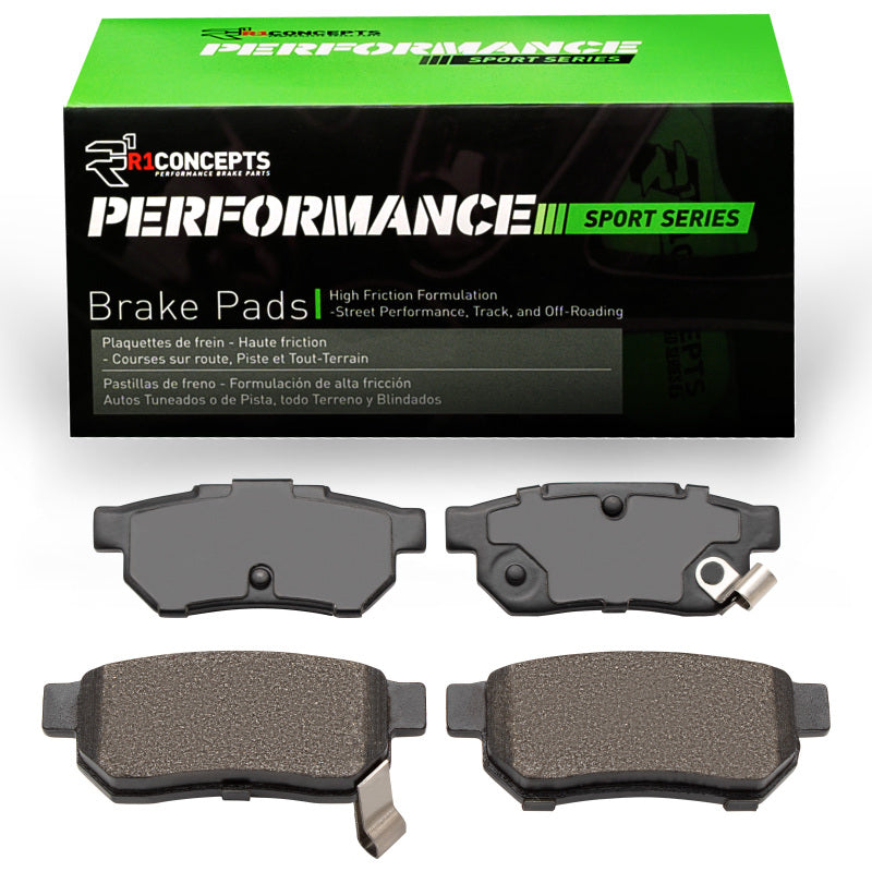 R1 Rear Performance Brake Pads 1985-2014 Acura/Honda - 2115-0374-00