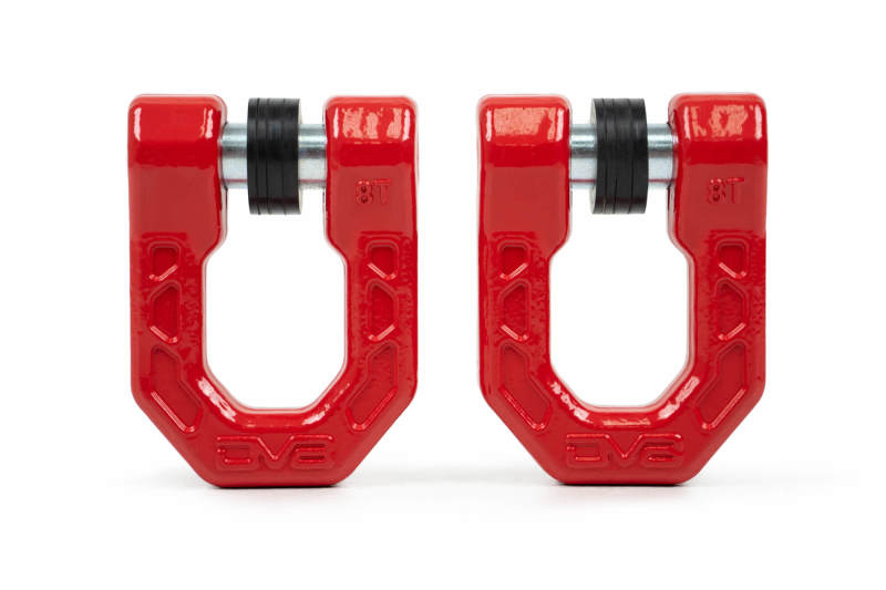 DV8 Offroad Elite Series D-Ring Shackles - Pair (Red) DV8 Offroad