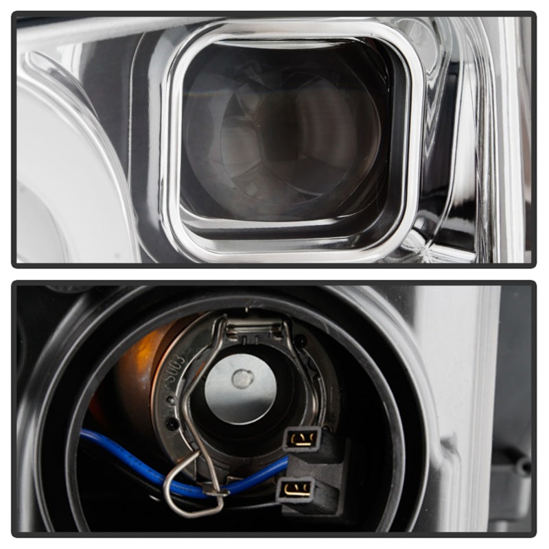 Spyder Signature Ford F150 18-19 (Halogen Model) Projector Headlights - Chrome (PRO-YD-FF15018-LB-C) SPYDER