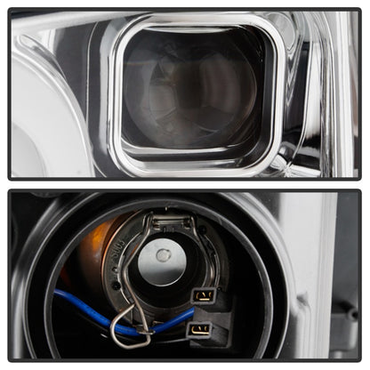 Spyder Signature Ford F150 18-19 (Halogen Model) Projector Headlights - Chrome (PRO-YD-FF15018-LB-C) SPYDER