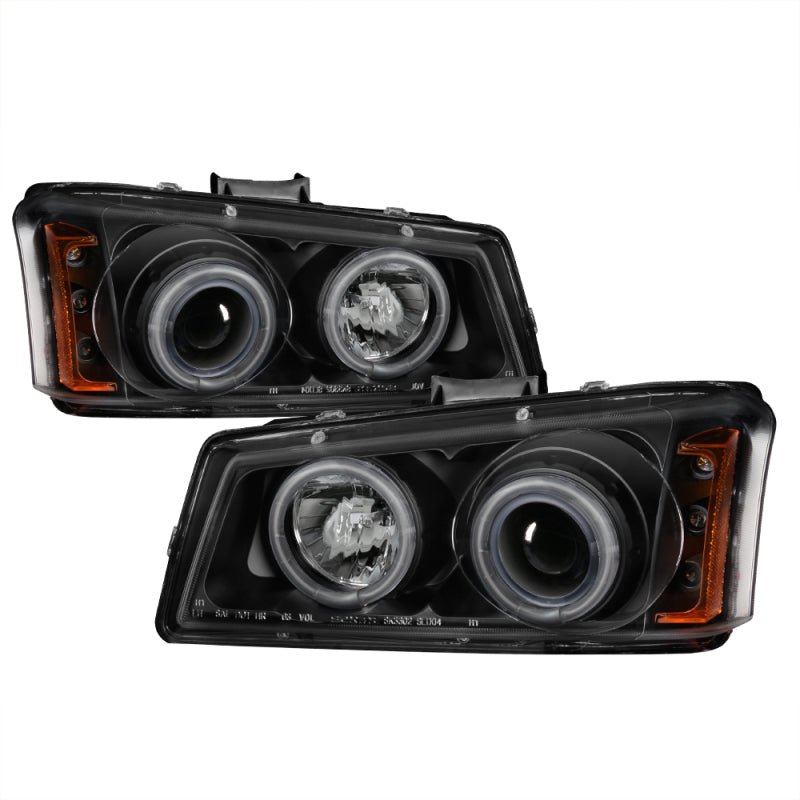 Spyder Chevy Silverado 1500 03-06 Projector HeadlightsCCFLHalo LED Blk High H1 PRO-YD-CS03-CCFL-BK SPYDER