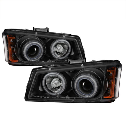 Spyder Chevy Silverado 1500 03-06 Projector HeadlightsCCFLHalo LED Blk High H1 PRO-YD-CS03-CCFL-BK SPYDER