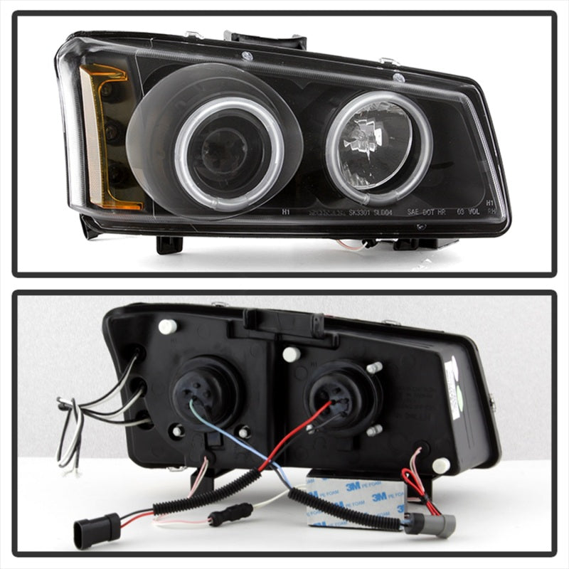 Spyder Chevy Silverado 1500 03-06 Projector HeadlightsCCFLHalo LED Blk High H1 PRO-YD-CS03-CCFL-BK SPYDER
