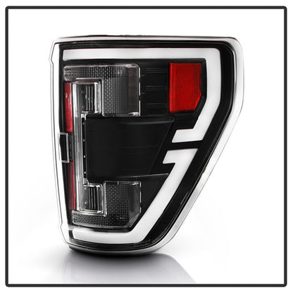 Spyder 21-23 Ford F150 (Factory Halogent) Light Bar LED Tail Lights - Black (ALT-YD-FF15021HAL-BK) SPYDER