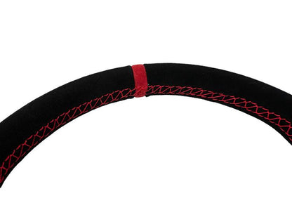 PRP Suede D-Shape Steering Wheel - Red G253