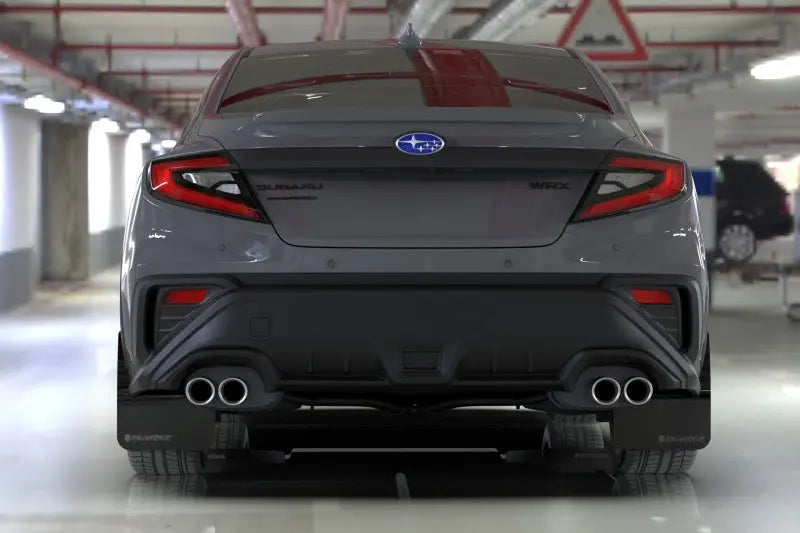 Rally Armor 2022+ Subaru WRX Black UR Mud Flap Altered Font Met. Blk Logo Rally Armor