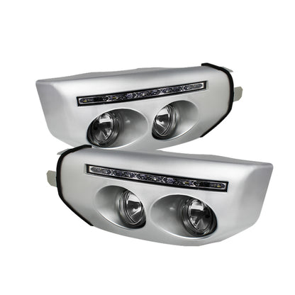 Spyder Toyota FJ Cruiser 07-14 Fog Lights W LED Daytime Running Lights w/swch- Clear FL-DRL-TFJ07-C SPYDER