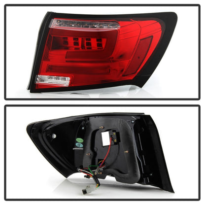 Spyder 08-11 Subaru Impreza WRX 4DR LED Tail Lights - Red Clear ALT-YD-SI084D-LED-RC SPYDER