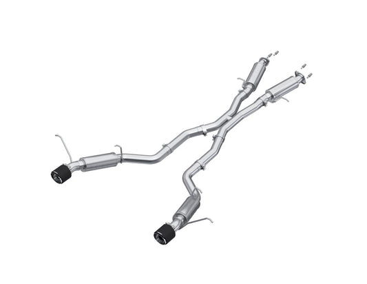 MBRP 2012+ Jeep Grand Cherokee SRT 6.4L 3in Dual Rear Exit T304SS Catback Exhaust - CF Tips MBRP