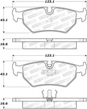 StopTech Premium Ceramic Front Brake Pads - 308.05170