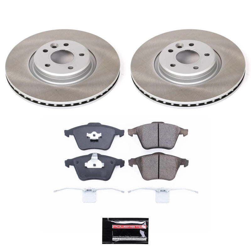 Power Stop 05-11 Volvo V50 Front Semi-Coated Rotor Kit PowerStop