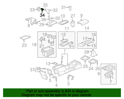 OEM Honda/Accord Shifter Shift Button Knob 2003-2005 (54132-SDA-A81) X1